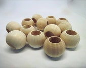 10 x Minimalist blank dread beads made of wood / also for self-design