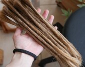 Europäisches Echthaar Dreadlocks mittelblond  / Dread Verlängerungen / Extensions