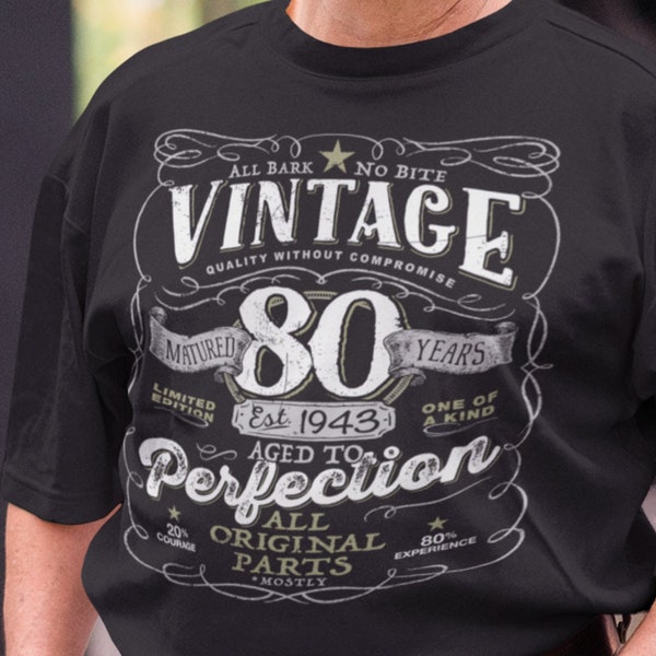 80th Birthday Shirt Woman for Father - Etsy