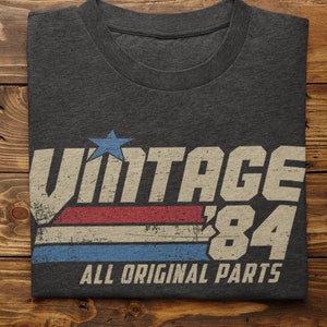 Cadeau rétro 41e anniversaire pour homme, t-shirt vintage 1984, cadeau 41 ans, t-shirt classique des années 80, cadeau d'anniversaire pour lui, papa, mari G-84