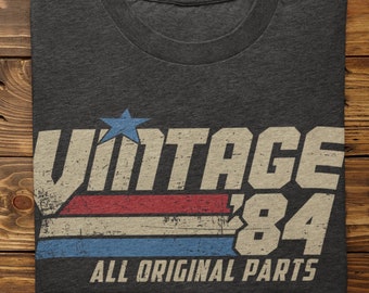 Retro 41st Birthday Gift for Men, Vintage 1984 T-Shirt, 41 Years Old Gift, Classic Eighties Tee, Birthday Present for Him, Dad, Husband G-84