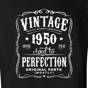 Vintage 1950, 75th Birthday Shirt For Men, Aged To Perfection, Funny 1950 Birthday T-Shirt For Grandpa, Original Parts, For Him N-1950