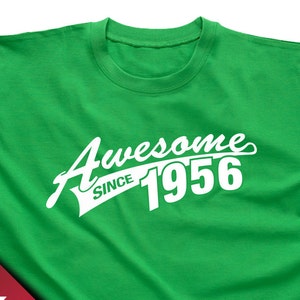 Impresionante desde 1956, camisa de cumpleaños personalizada, regalo de cumpleaños número 67 y 50 para hombres y mujeres - Impresionante desde 1967 - Idea de regalo de camiseta AS-1989