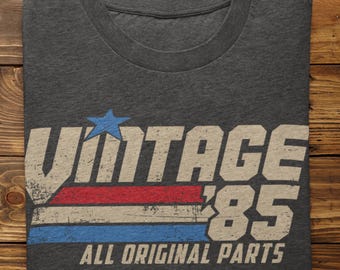 Retro 40th Birthday Gift for Men, Vintage 1985 T-Shirt, 40 Years Old Gift, Classic Eighties Tee, Birthday Present for Him, Dad, Husband G-85
