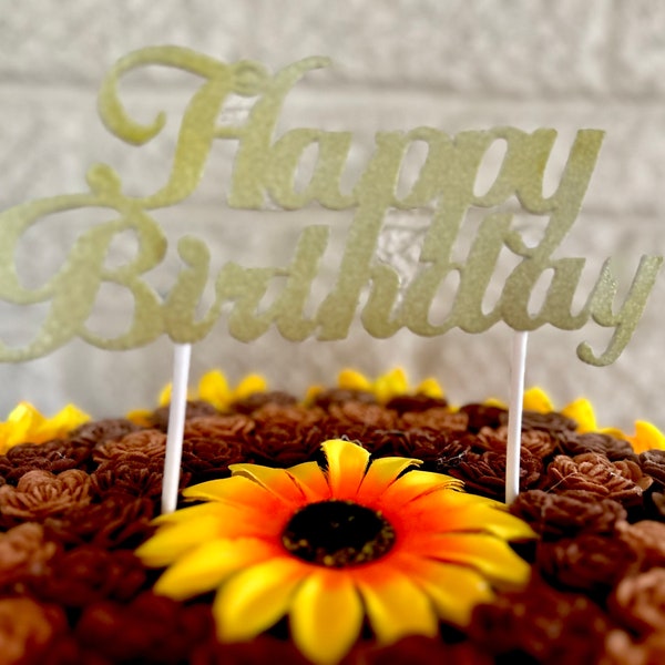 Happy Birthday Grave Decoration Etsy