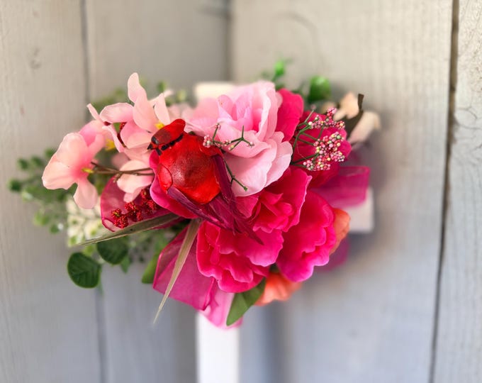 Featured listing image: Cemetery flowers, cemetery decoration, memorial flowers, cross memorial, grave decoration