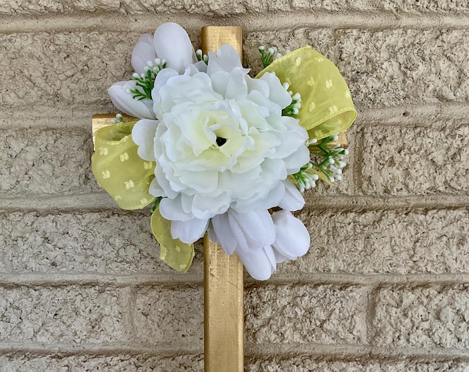 Featured listing image: Cemetery Cross Memorial Day Decoration, Cemetery Flowers