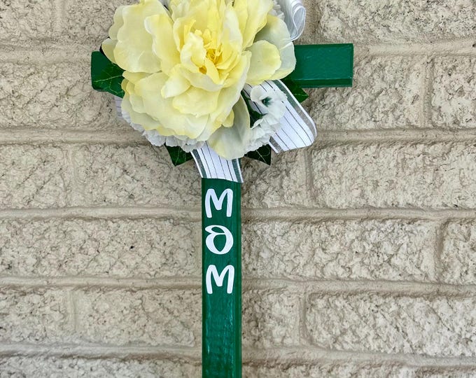 Featured listing image: cemetery flowers, cemetery decoration, memorial flowers, Mom memorial, grave decoration