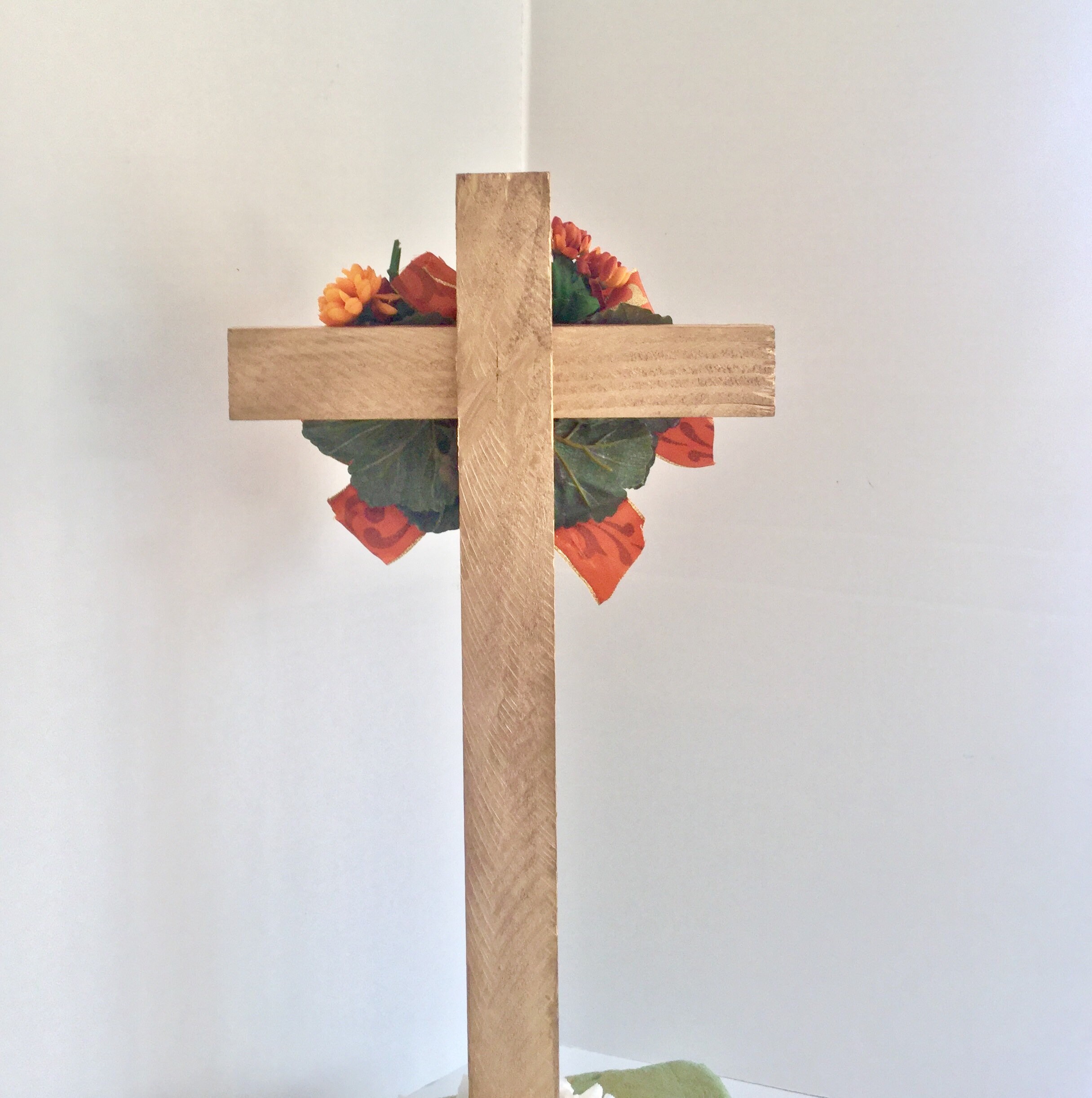 Fall Cemetery Flowers Grave Decoration Autumn Memorial Cross Gallery Photo