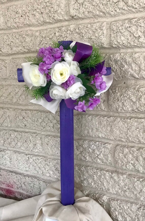 Cemetery flowers, cross for moms grave, grave memorial, memorial flowers, grave decoration