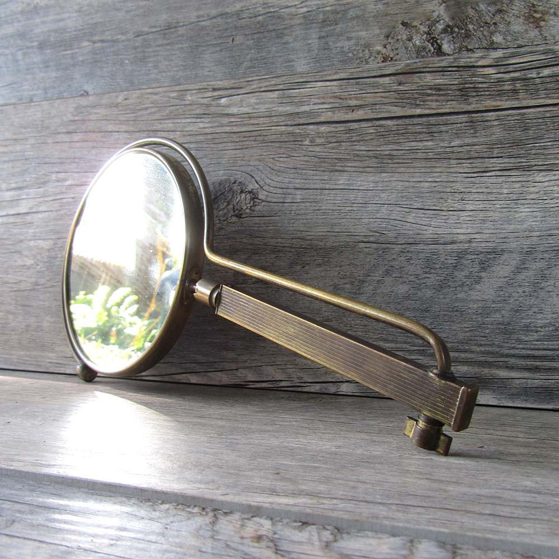 Vintage Brass Travel / Shaving Mirror Around the Neck Mirror Etsy