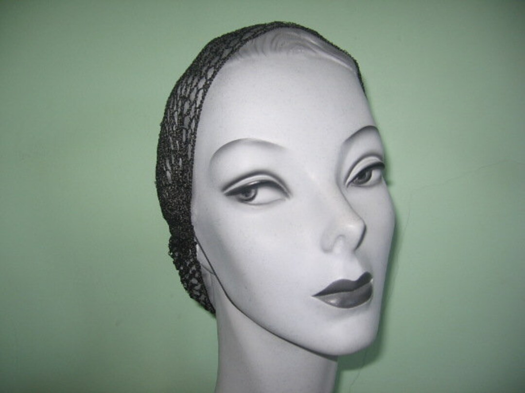 Vintage Hair Nets SET OF 2 / Elastic Band Feature / 1940's50's / Snood