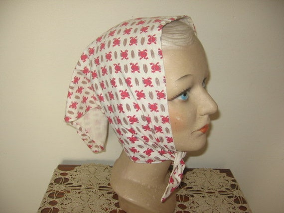 Vintage Kerchief / Triangle Head Scarf / 1950's /… - image 2