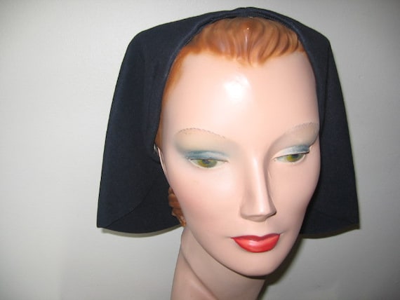 1940's Hat / Off the Face / Navy Blue / New York C