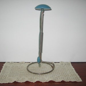 Vintage Hat Stand / Free Standing / Clamp-On / Pull Cord / BLUE #2 of 2