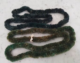 Vintage LEI Duo (Set of 2) / Green Tones / Made in Japan