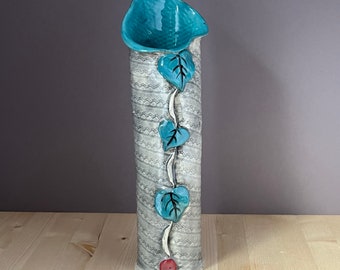 Blue Turquoise Ceramic Vase