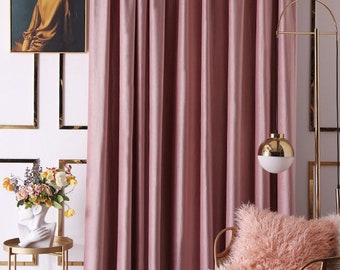 Pink Curtains Etsy