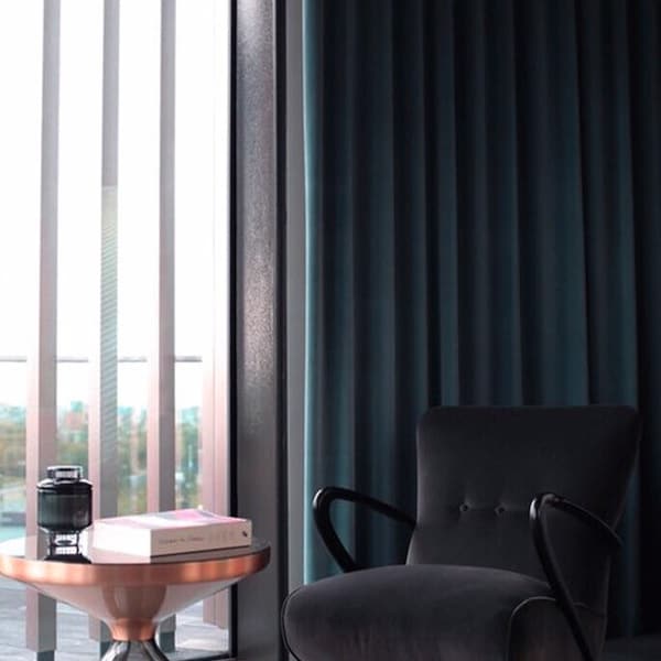 Dark Teal Blue Velvet Bedroom Curtains, Luxury Custom Made Curtain Panels, Vintage Style Home Decor