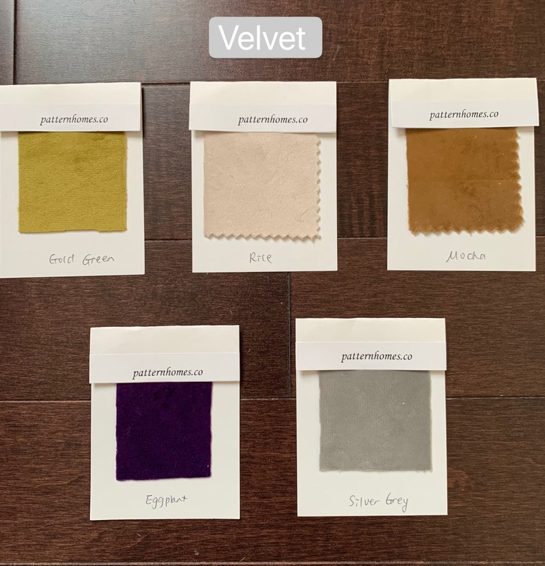 Swatches for Luxury Velvet Curtains, Fabric Samples, Velvet Fabrics, Custom Made Curtains image 2