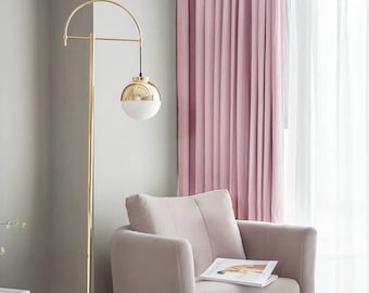 Blush Pink Nursery Curtains, Custom Bedroom Curtain Panel