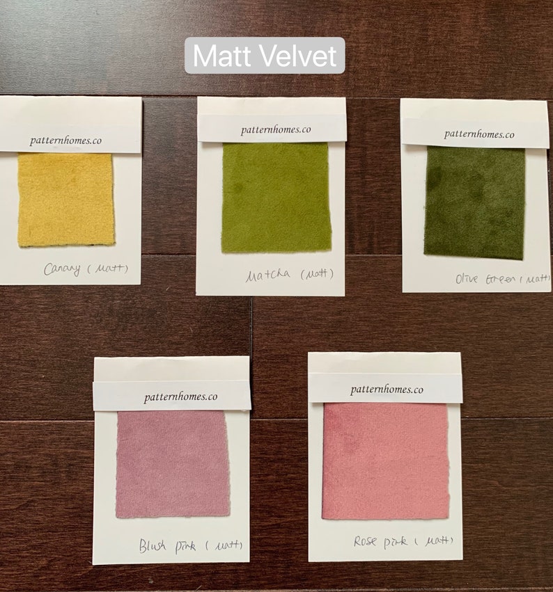 Swatches for Luxury Velvet Curtains, Fabric Samples, Velvet Fabrics, Custom Made Curtains image 6