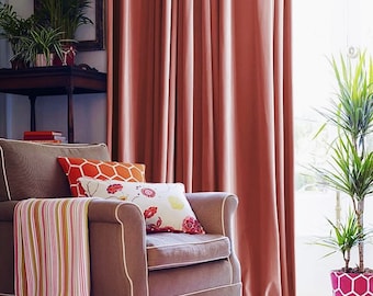 Custom Made Pink Bedroom Velvet Curtains Living Room Curtain Panel Girls Nursery Window Drapes