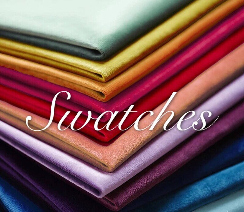 Swatches for Luxury Velvet Curtains Fabric Samples Velvet Fabrics Custom Made Curtains