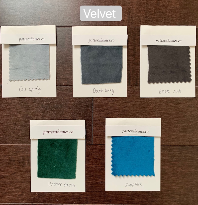 Swatches for Luxury Velvet Curtains, Fabric Samples, Velvet Fabrics, Custom Made Curtains image 3