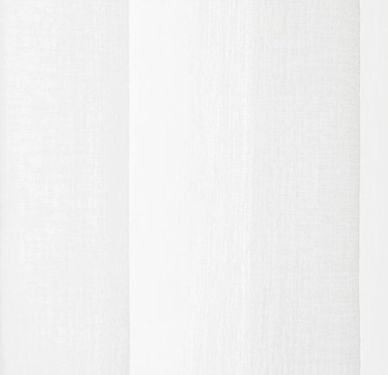 Sheer Curtains Curtain Panels Rod Pocket Window Curtains Curtains Custom Made Home D\u00e9cor White