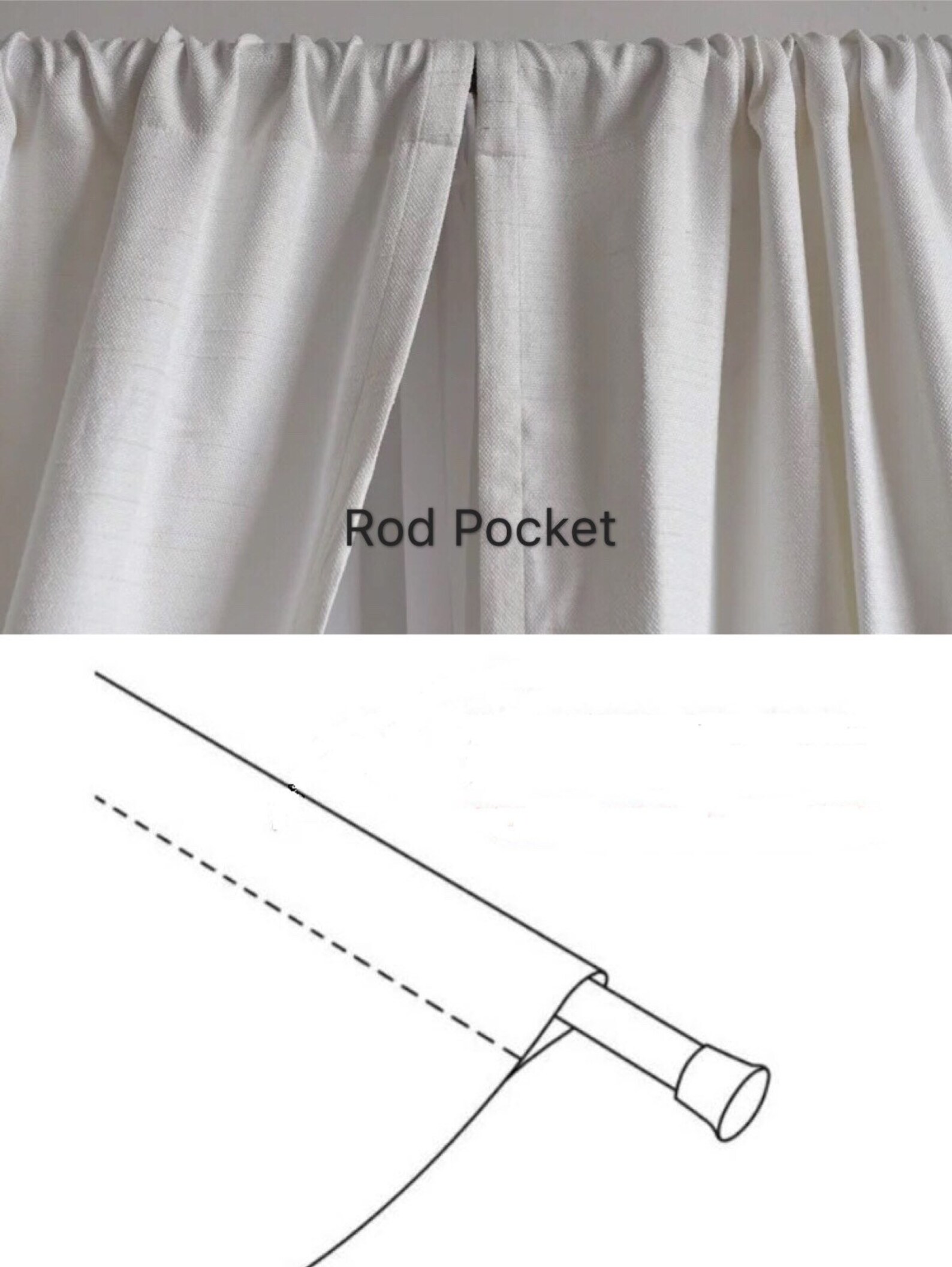 Green Olive Linen Drapery With Rod Pocket main image 0