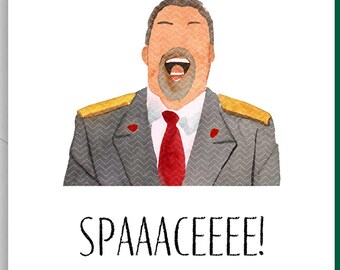 Tim Curry Space Meme Card | Red Alert 3 Yuri’s Revenge Gaming Meme | Funny Gamer Greeting Card