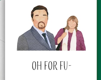 David Brent Birthday Card, The Office Meme Card, Oh For F*** Sake Birthday, Funny Birthday Card, Rude Birthday Card