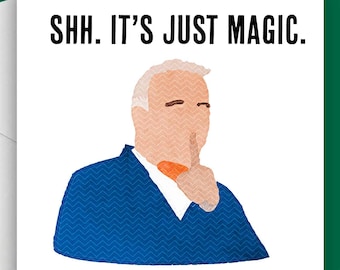 Bob Mortimer Greeting Card - Magic? Shh