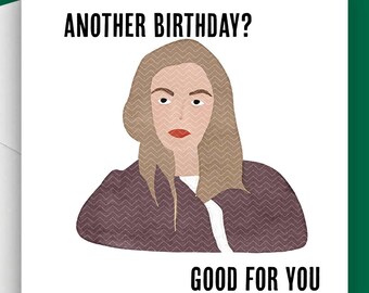 Sydney Sweeney Watercolour Sarcastic Inspired Custom Birthday Card