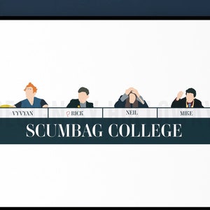Scumbag College | The Young Ones | Rik Mayall | Adrian Edmondson | Minimal Artwork Poster