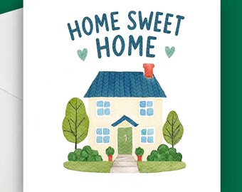 New Home Card, Congratulations on Your New Home, Housewarming Card, New House Card, Moving House Card, New Home Gift