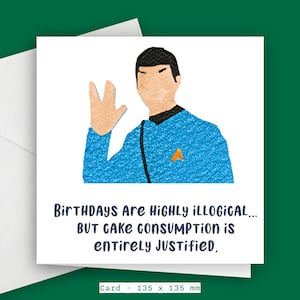 Sci-Fi Funny Card / Greeting Birthday Card