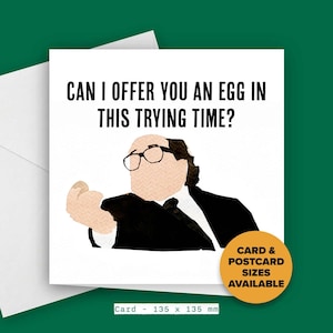 Always Sunny In Philadelphia Egg / Funny birthday card / Greeting Birthday Card