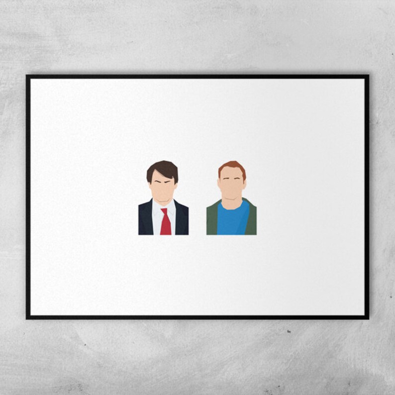 Minimal Artwork Poster Circle Art David Mitchel Peep Show Robert Webb