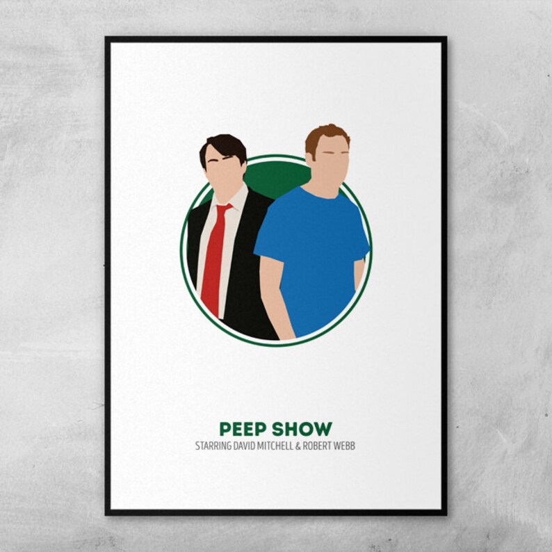 Minimal Artwork Poster Circle Art David Mitchel Peep Show Robert Webb