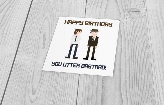 LARGE A5 GLOSSY PERSONALISED RIK MAYALL BOTTOM BIRTHDAY CARD LARGE A5 GLOSSY PERSONALISED RIK MAYALL BOTTOM BIRTHDAY CARD