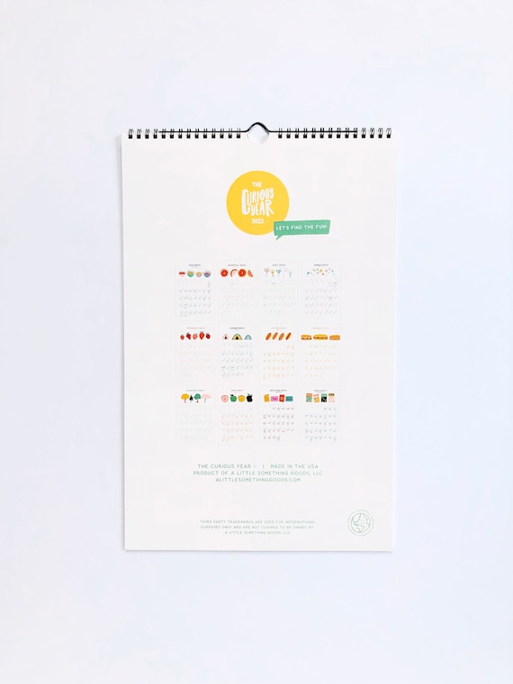 2022 Calendar National Holiday Calendar Fun Calendar Fun | Etsy