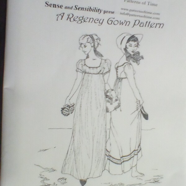 Regency Gown Pattern - Etsy