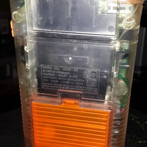 Customized/Modded Orange/Clear Game Boy DMG-001 with Orange Back-Light image 4