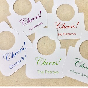Cheers To You: Wine Tags - &quot;Cheers!&quot;---Personalized!