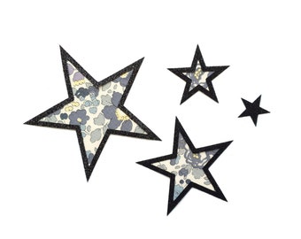 Stars iron on patch for tee shirt