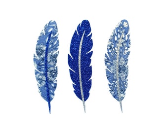 Feathers for customize clothing, feather Liberty fabric and glitter