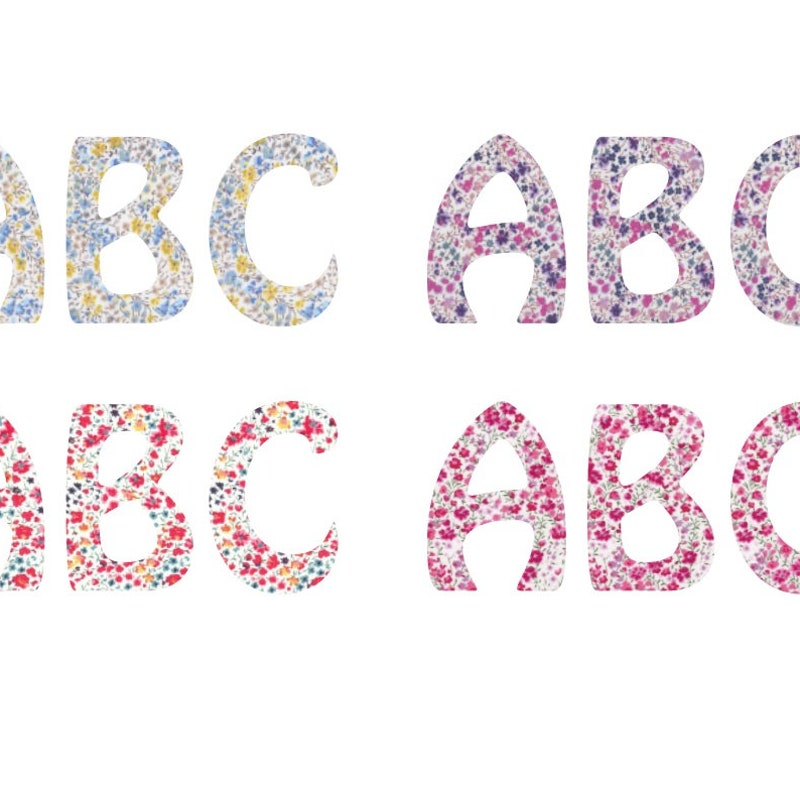 Fabric Letters - Etsy