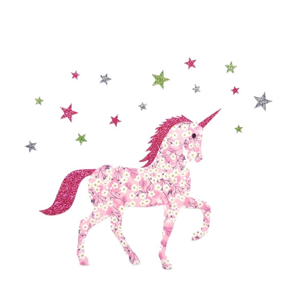 PERSONALIZED FABRIC//T-SHIRT IRON ON TRANSFER UNICORN HORSE::::::::::::::::::::